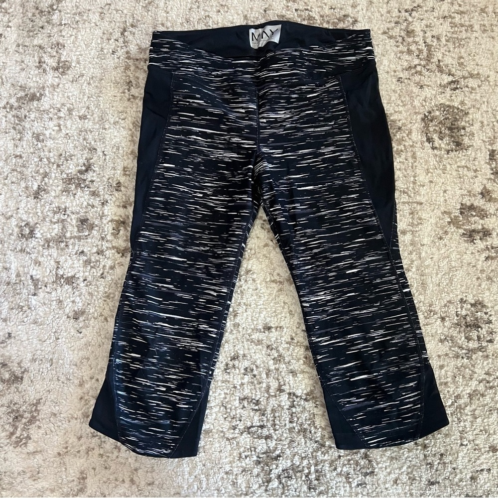 Marc New York Performance Black and White Leggings size large